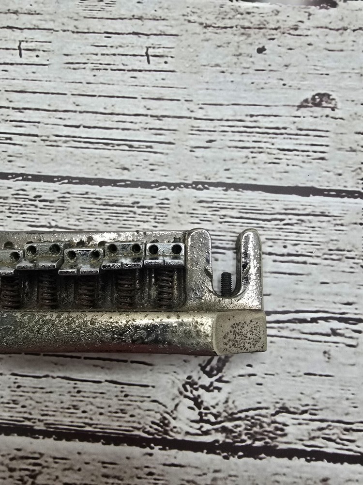 1970's Vintage BC Rich Tailpiece Chrome !! Missing One Saddle