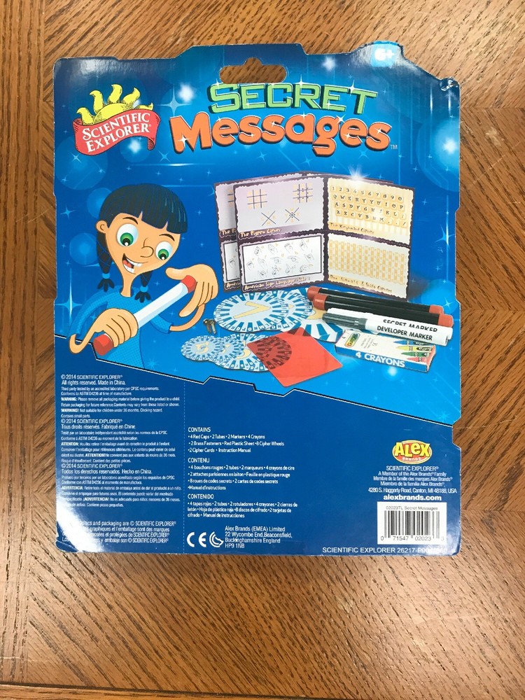 Scientific Explorer Secret Messages Kit
