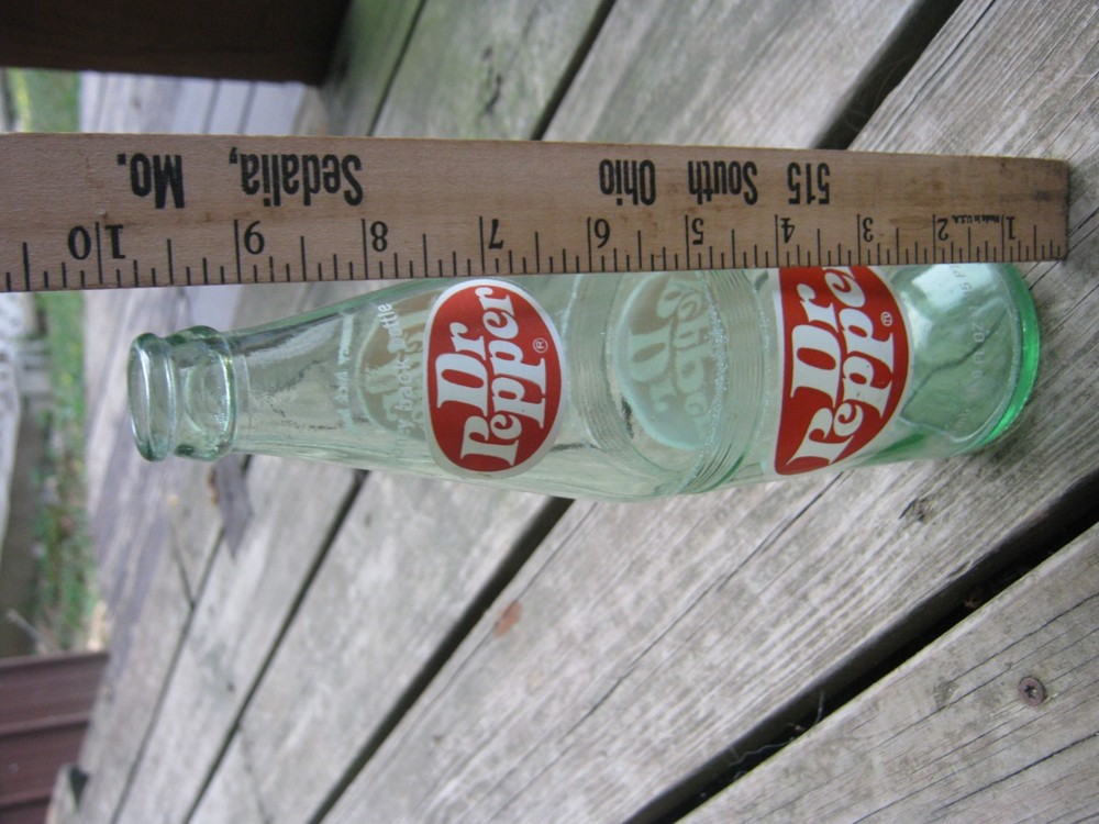 Vintage Old Dr Pepper Empty Bottle 16 0z