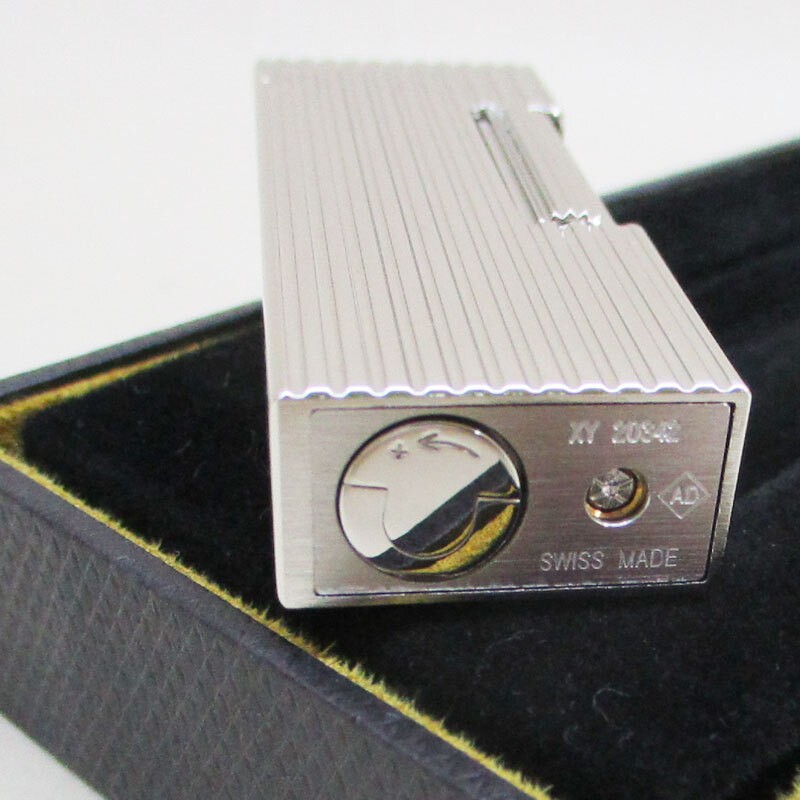 Dunhill Gas Lighter Silver Roller DU25FRR1111040TU Compact Lightweight