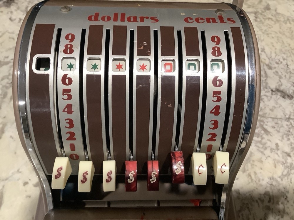 Vintage 1950s Paymaster S600 8 Column Check Machine/ Check Writer Untested