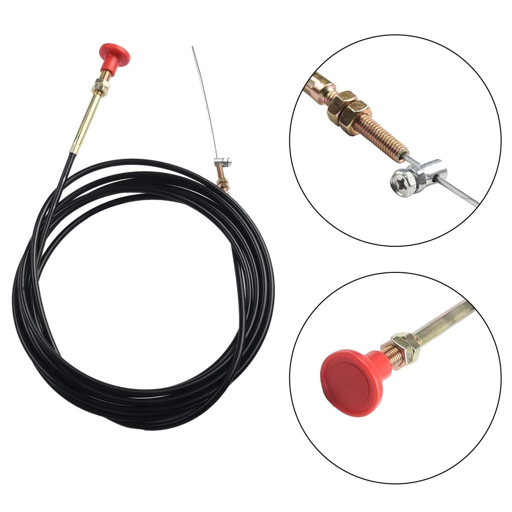 1PCS Engine Speed Control Choke Cable for Bikes and Trucks Push Pull Design