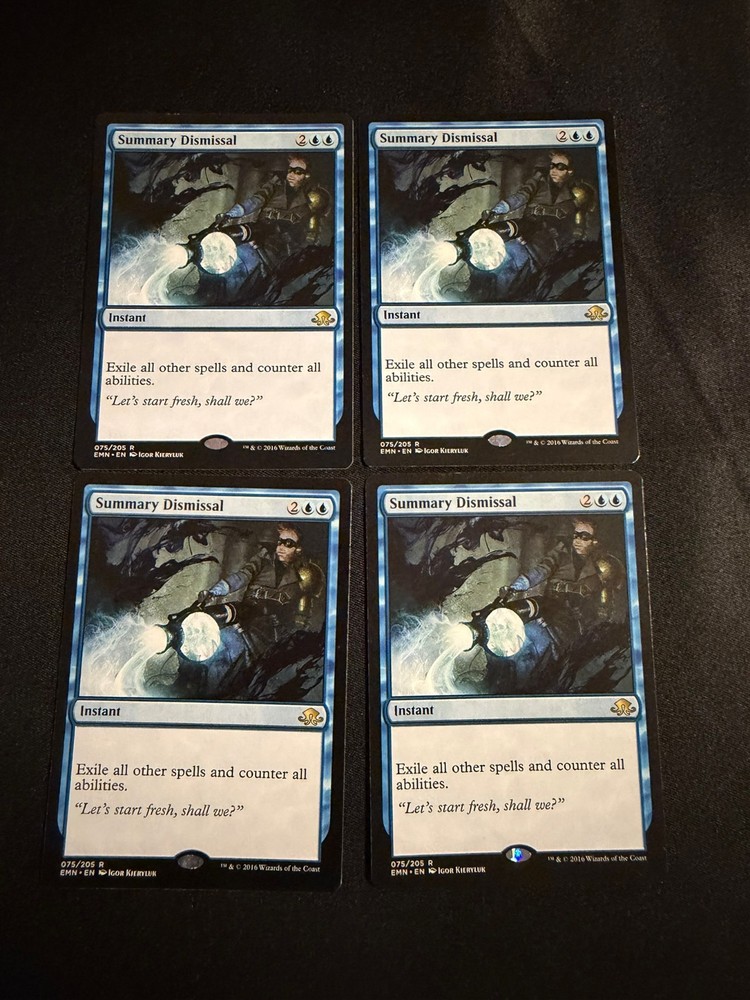 x4 Summary Dismissal [Eldritch Moon] 4x Magic MTG Cards LP