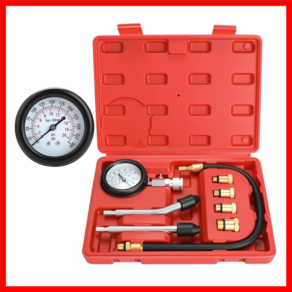 8pcs Petrol Engine Compression Tester Kit
