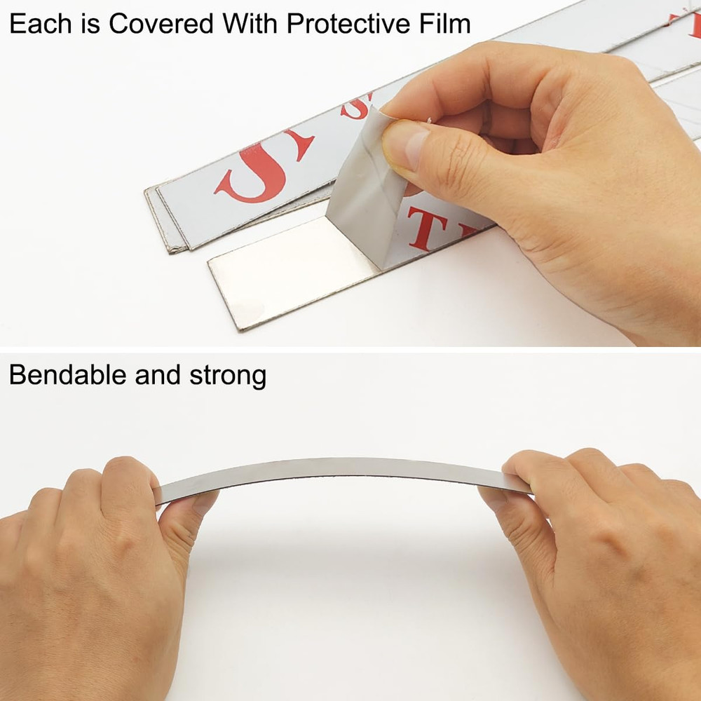 10 Pcs Sheet Metal Strips,12'' Length,1'' Width, 0.02'' Thickness,Thin Flat Meta