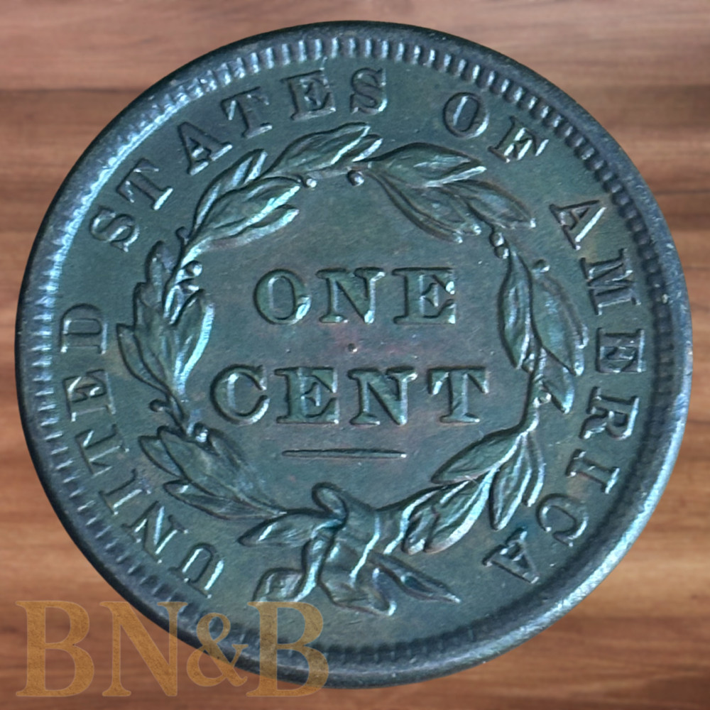 1838 Coronet Head Large Cent Early Copper BU #C103
