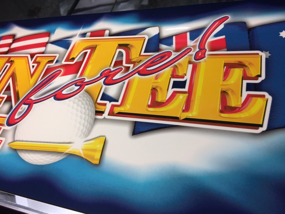 Golden Tee Fore! Complete Arcade Marquee 26"x6.9"