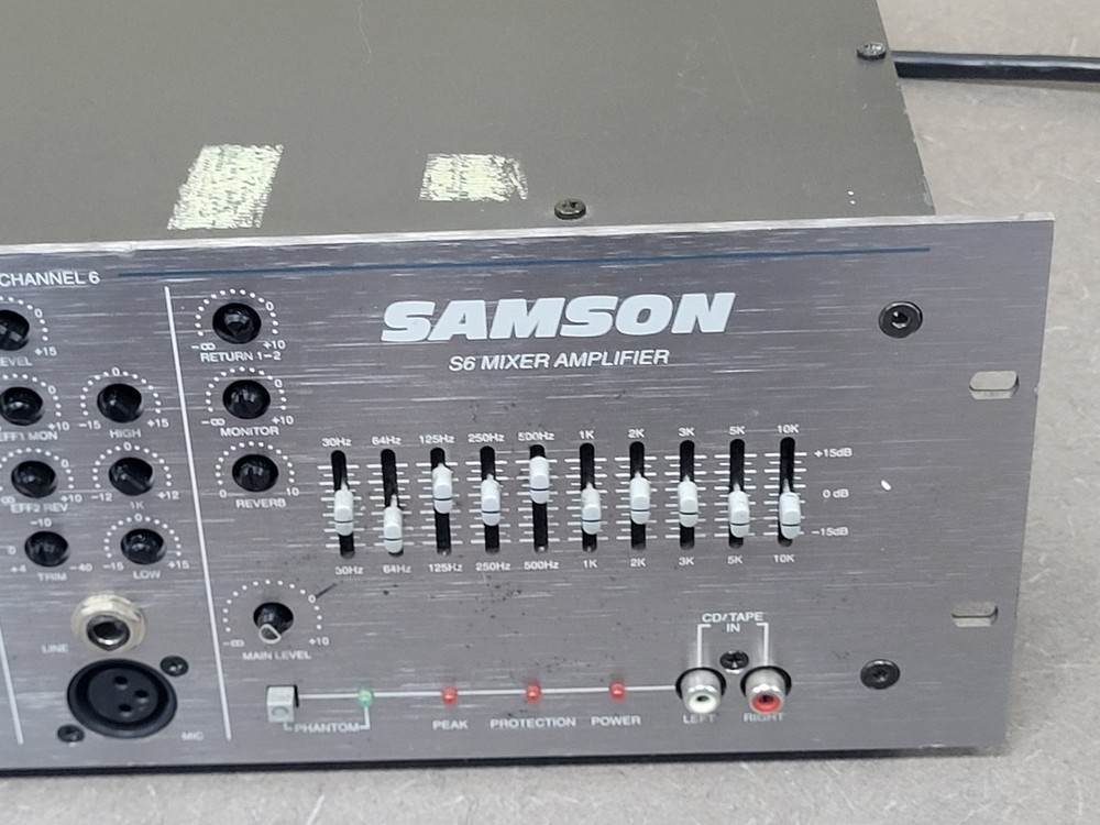 Samson S63 6-Channel Mixer Amplifier #73