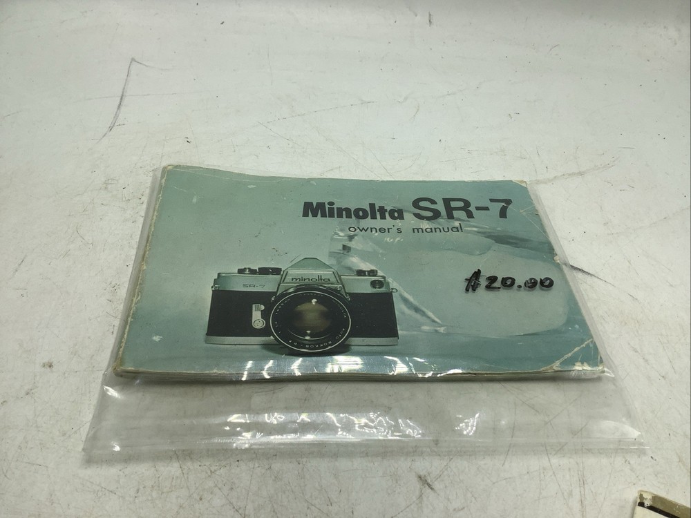Minolta SR-7 Camera Owner's Manual