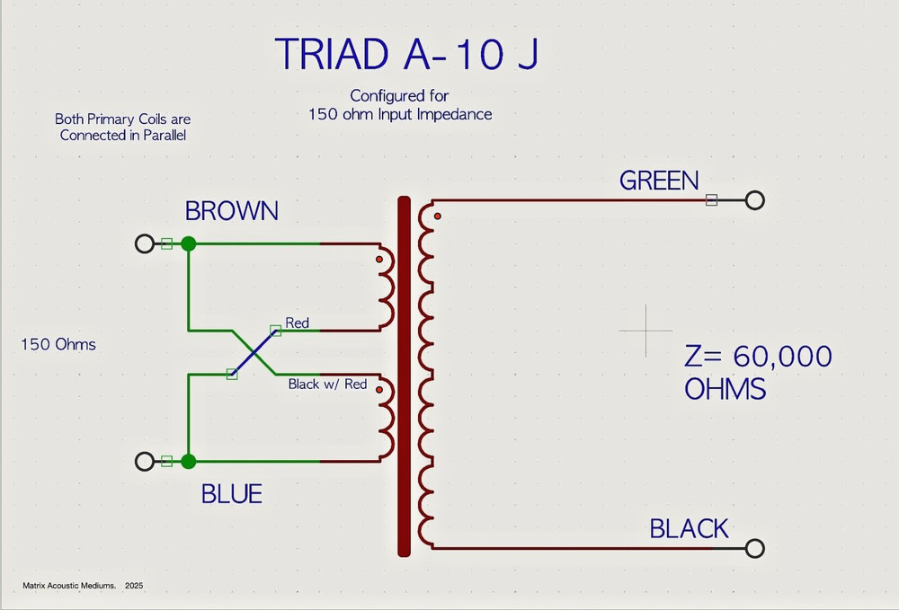 TRIAD A-10J Audio Input Transformer, Tested & Working - Rare -