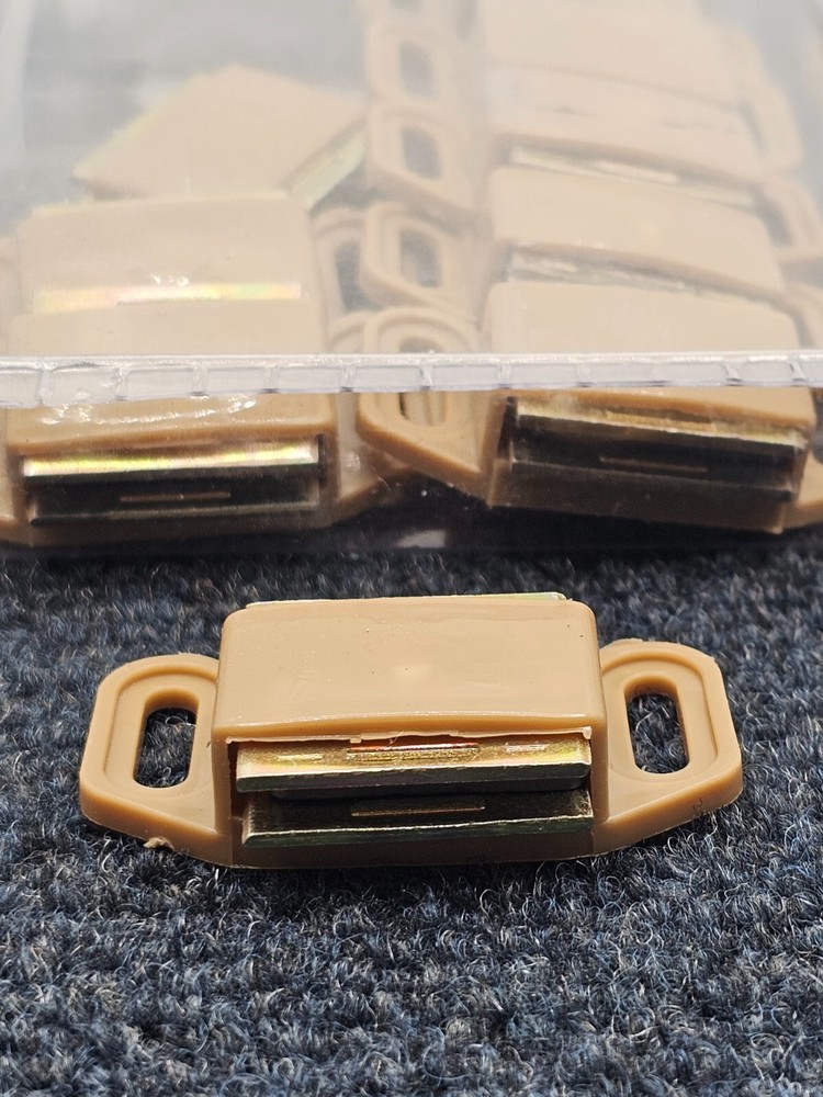 (QTY 10) Amerock 10PK3473PT Functional Hardware Magnetic Catch Tan