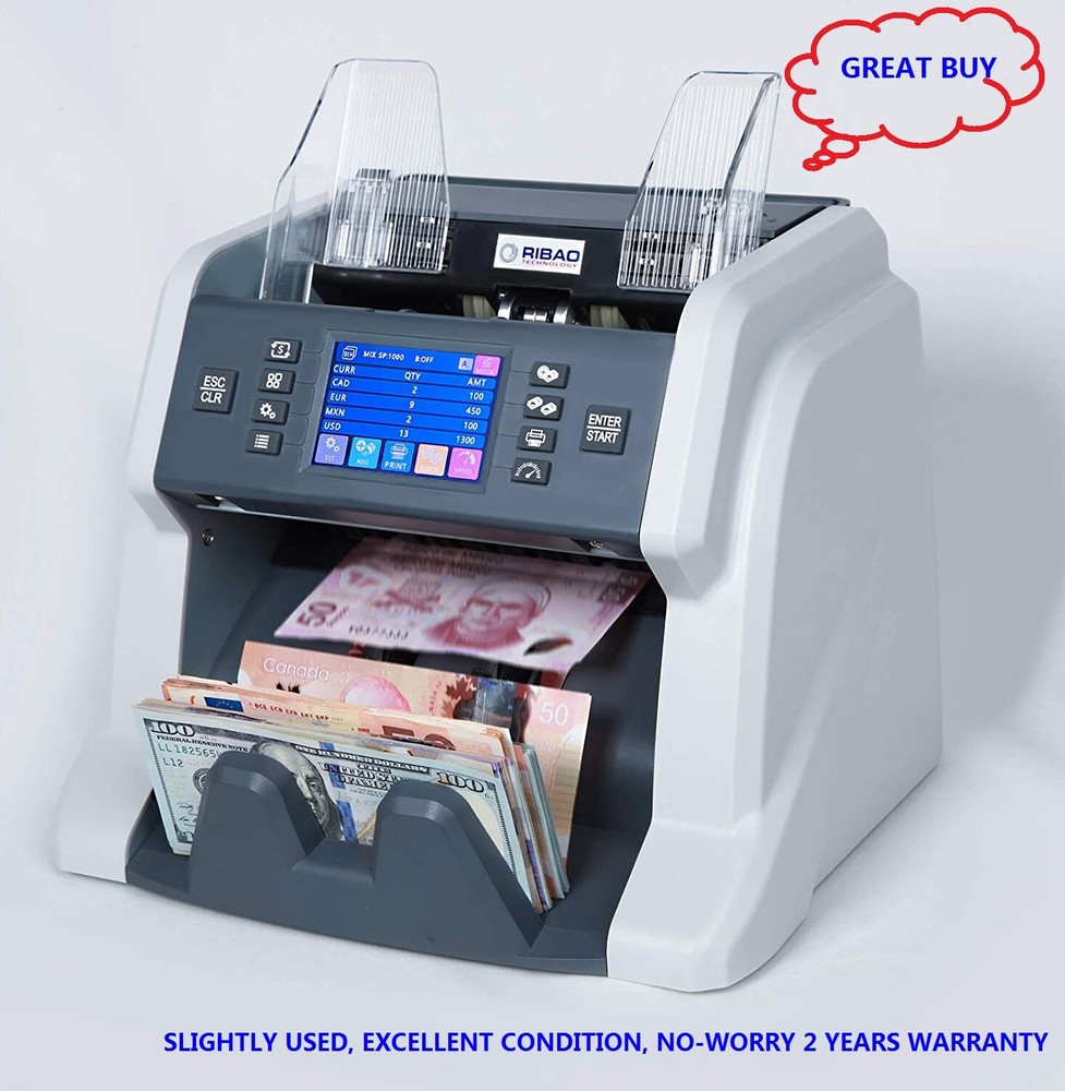 Mixed Denomination Counter Bill Counter Value Counter (refurbished)