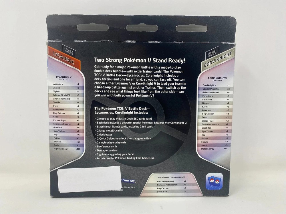 Pokemon: V Battle Deck - Lycanroc Or Corviknight [COMPLETE]