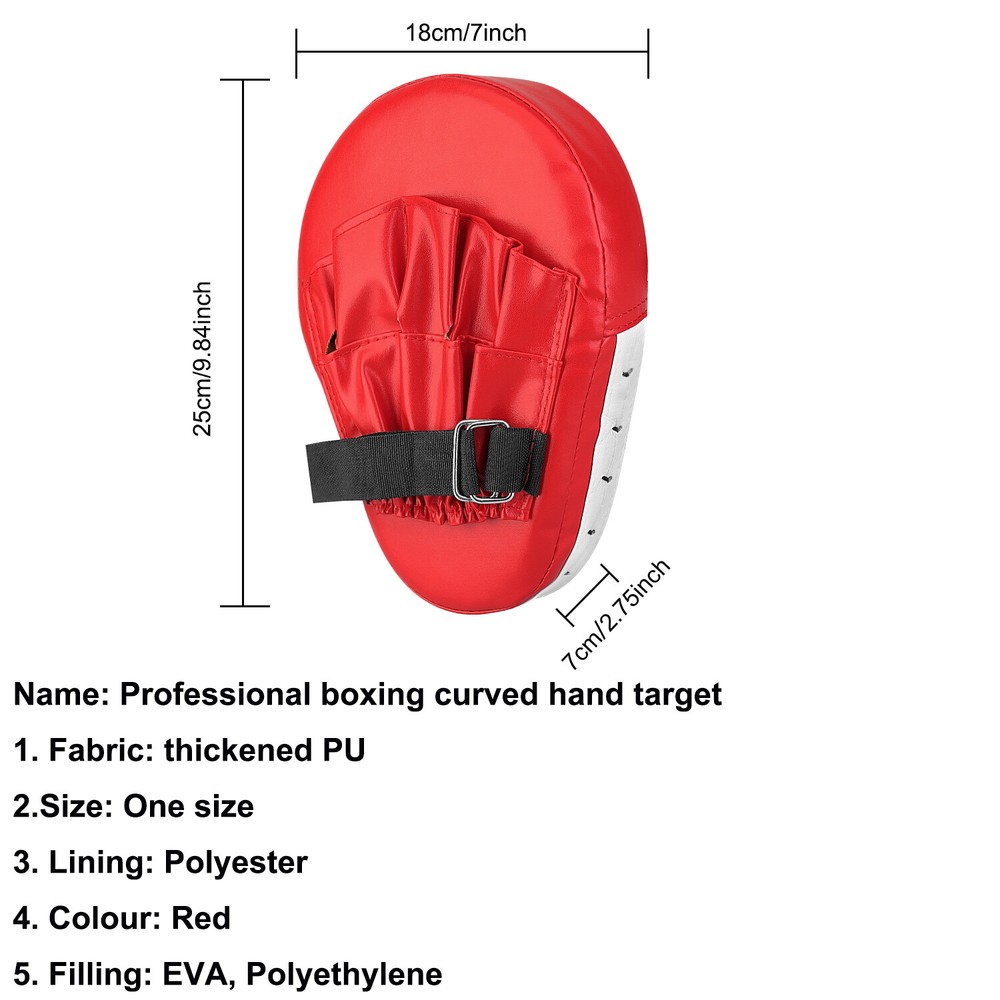 1/2PCS Boxing Hand Target Curved Mitts Training Gear Punching Mitts Boxing