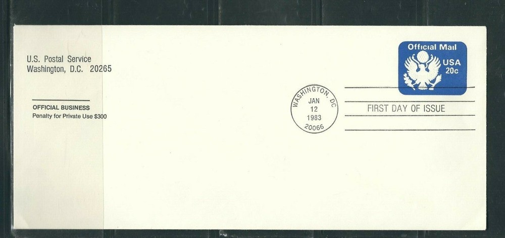 US SC # UO73 Official Mail FDC.  Ready For  Cachet