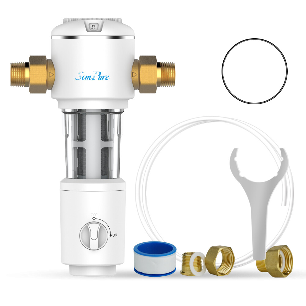 10*4.5'' Big Blue Water Filter System + Spin Down Sediment Reusable Water Filter