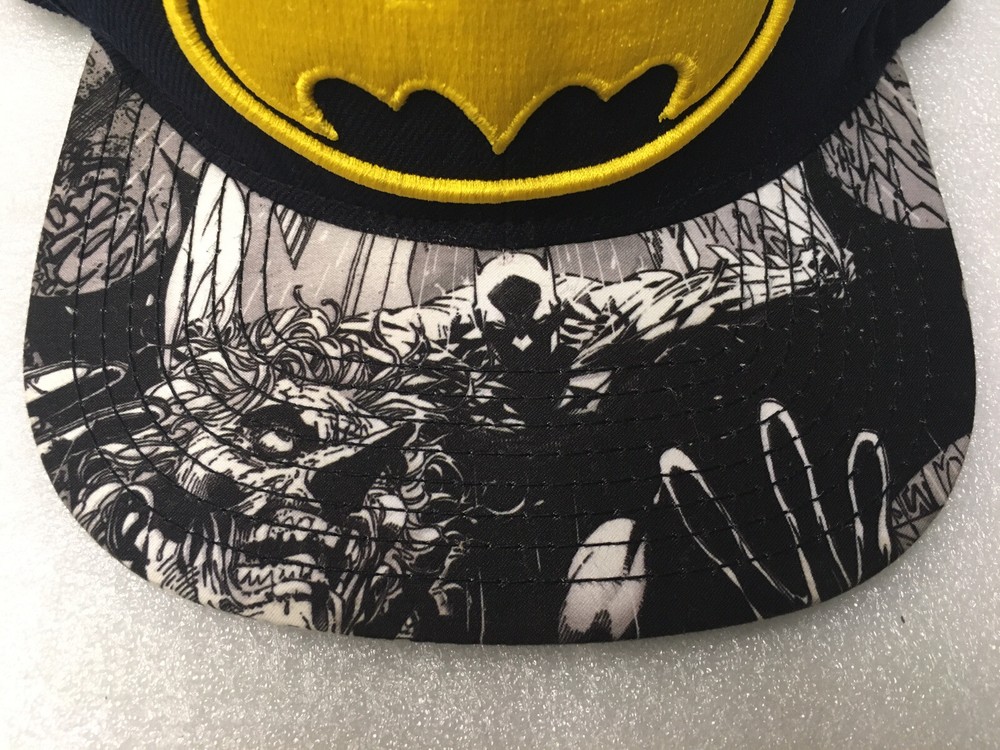 DC Comics Batman Snapback Hat Cap Adjustable Embroidered Emblem
