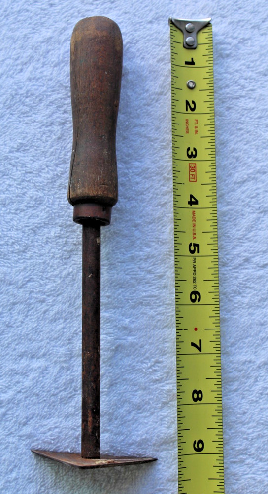 Vintage Wooden Handled Triangle Scraper