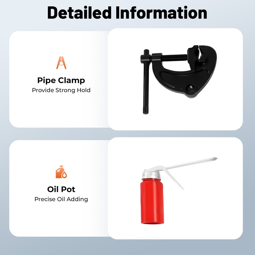 1/2"-2" Electric Pipe Threader w/ 6 Dies -Efficient Pipe Threading Machine 2300W