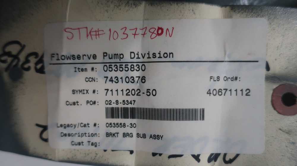 Flowserve 053558-30 Bearing Sub Assembly