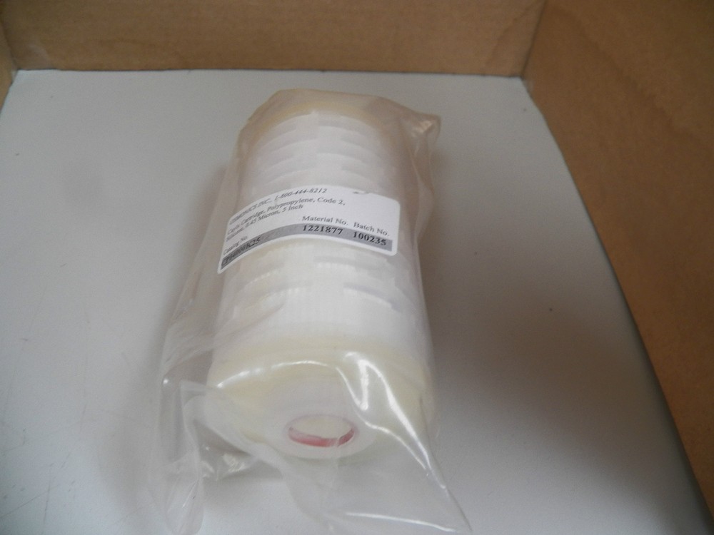 NEW OSMONICS FILTER CP04000K25 POLYPROPLENE CODE 2 SILCONE 0.45 MICRON 5"