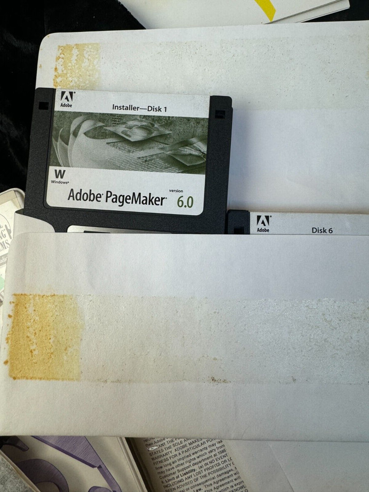 Adobe Pagemaker 6.0 Upgrade Software Bundle 3.5 & CD Media Type on Call