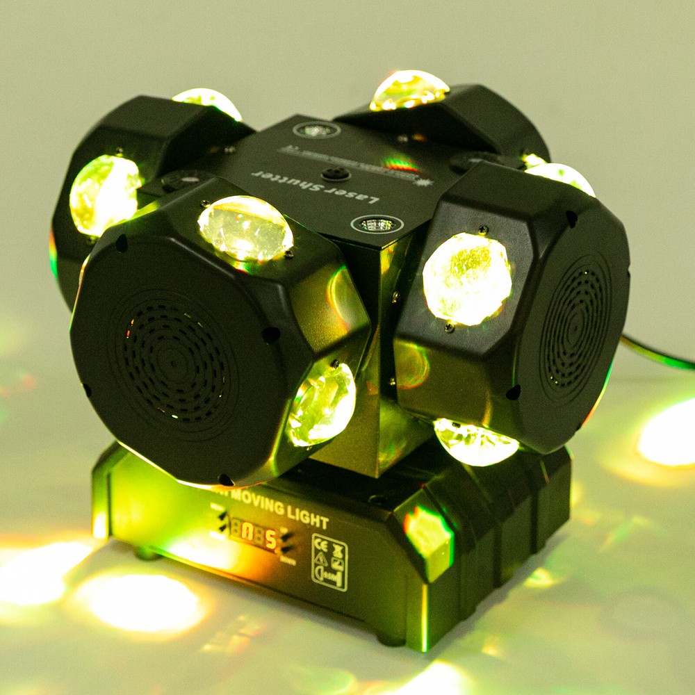 DJ Light DMX 512 Rotating Strobe Light Stage Lighting Effects Party Lamp 200W