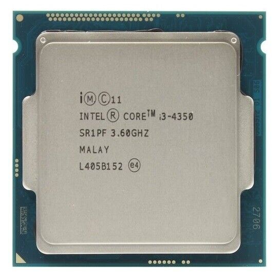 Intel Core i3-4350 SR1PF Dual Core Processor 3.6 GHz, Socket LGA1150, 54W CPU