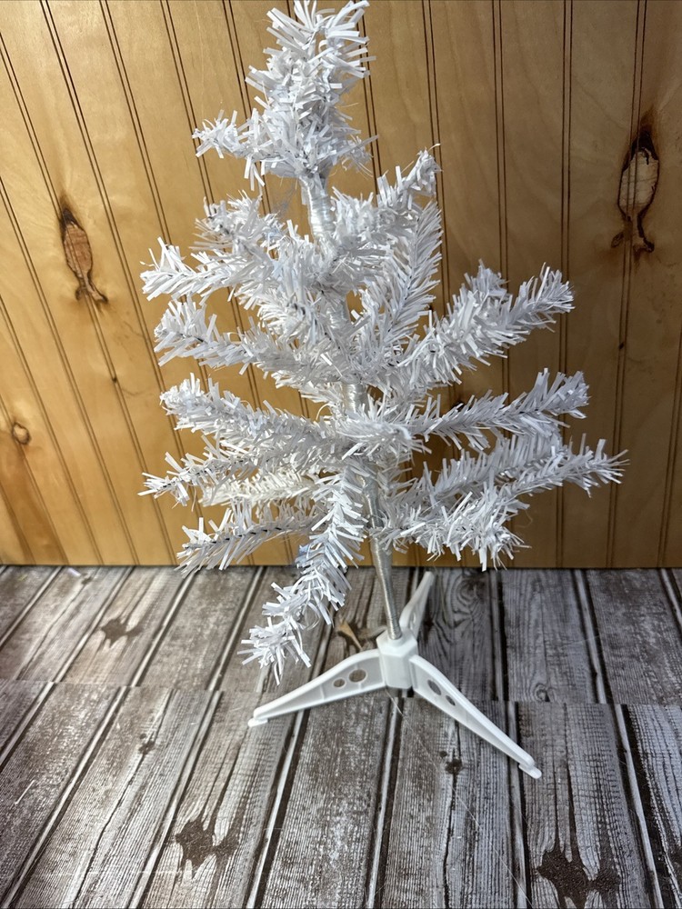 Mini Christmas Tree  16 Inch Tall White