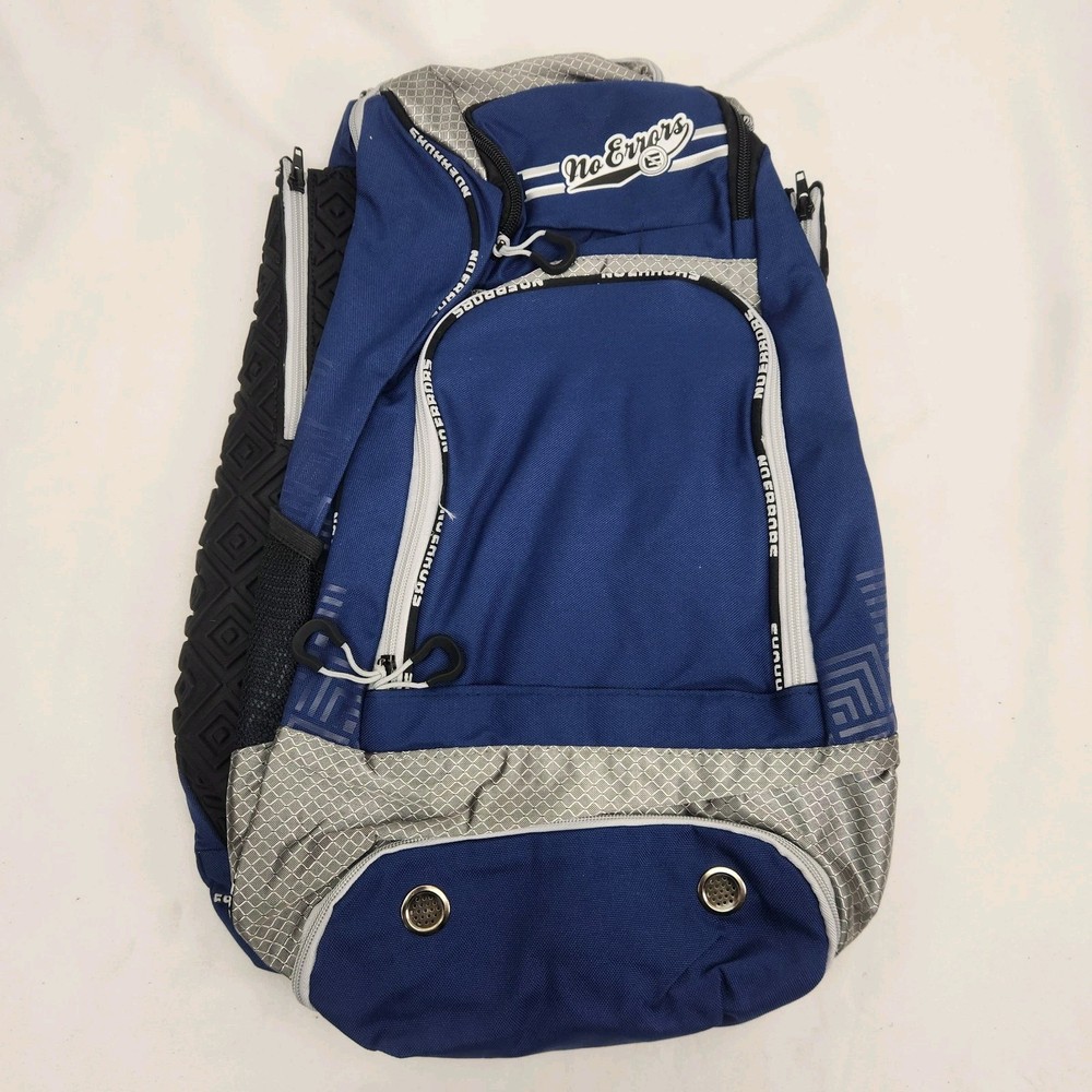 Baseball Softball Coaching Backpack Bat Bag "No Errors" NAVY New w/ Tags *Read