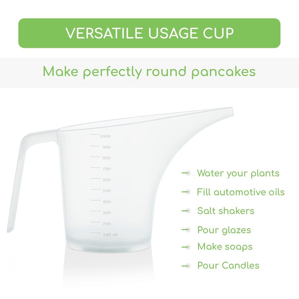 Funnel Pitcher for Soap Making, Large Capacity Easy Pour Container with Long ...