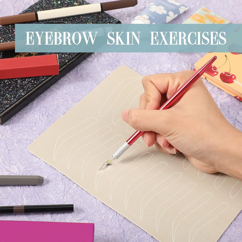 Reusable Microblading Practice Skin Sheet for Eyebrow Tattoo and Microblading