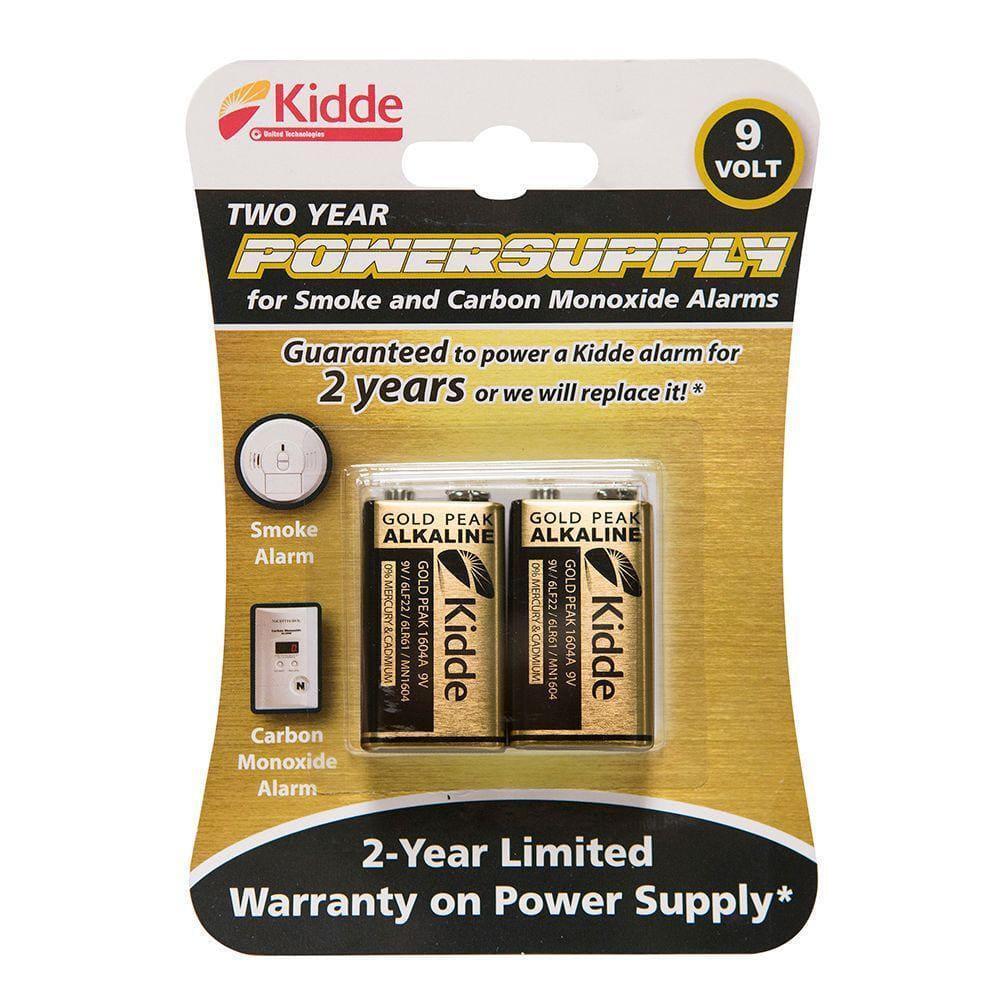 Kidde 9-Volt Smoke Detector Replacement Batteries 2 Pack