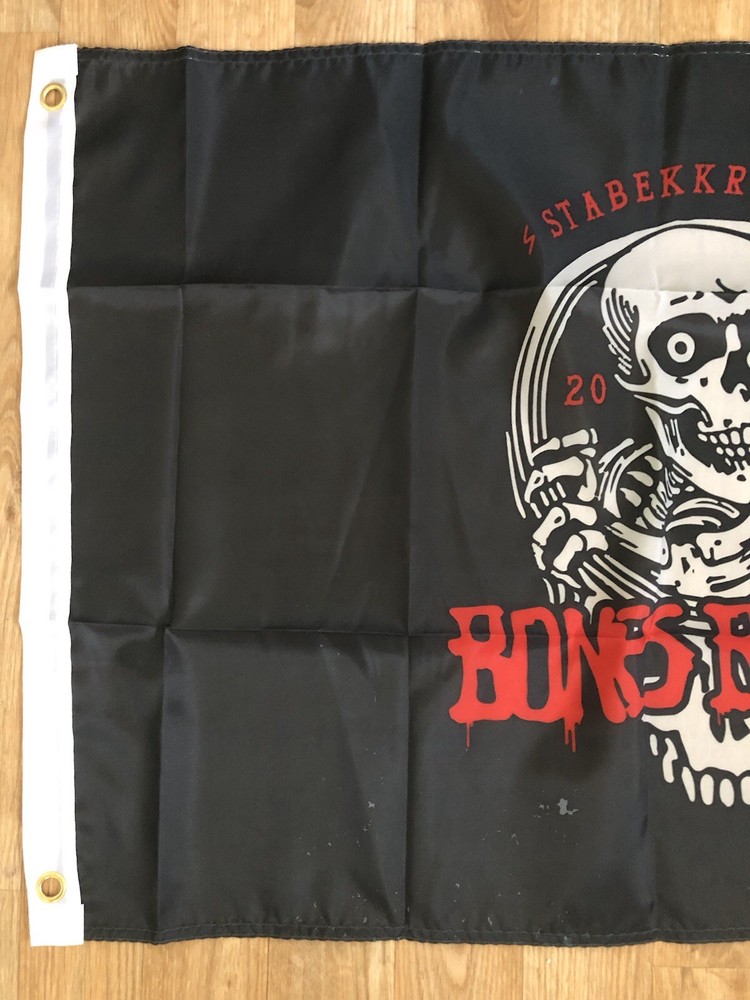 Bones Brigade Skateboard Flag Limited Signed Edition With Production Errors