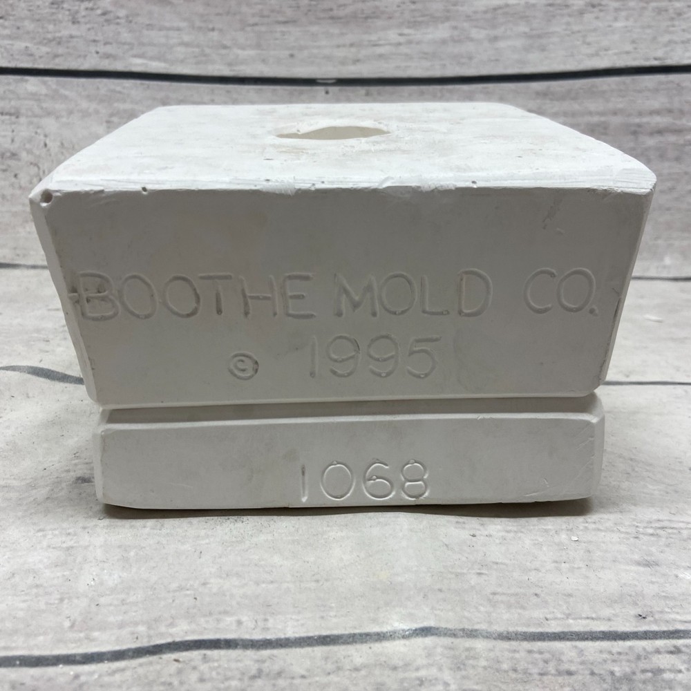 Vintage 1995 Boothe Mold Co Ceramic Casting Mold Plain Dip Insert #1068