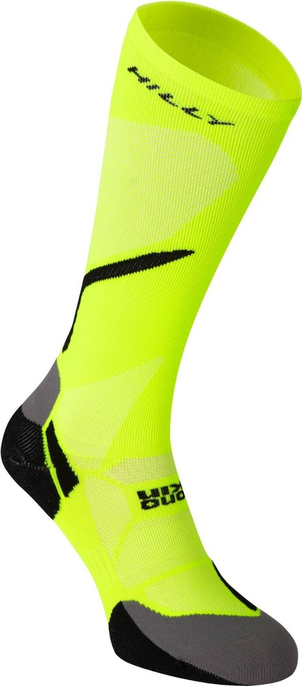 NWT Hilly Vivid Compression tight Running Socks Unisex Large bright fluorescent