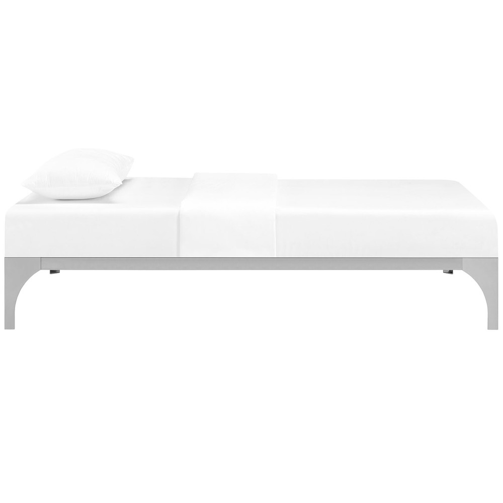 Modway Ollie Twin Bed Frame in Silver
