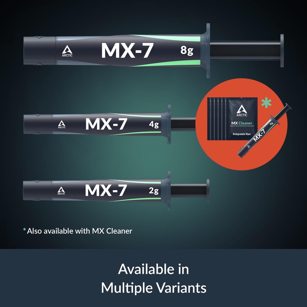 ARCTIC MX-7 (4 g) - Ultimate Performance Thermal Paste for CPUs, Consoles,...
