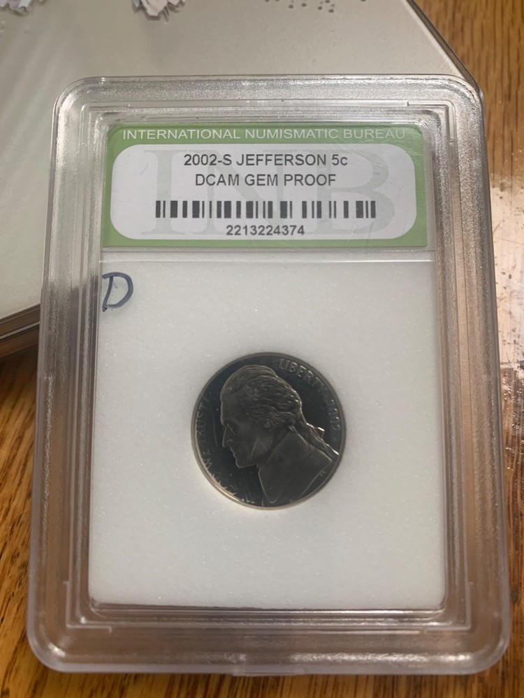2002-S Jefferson 5 cent DCAM GEM Proof Nickel