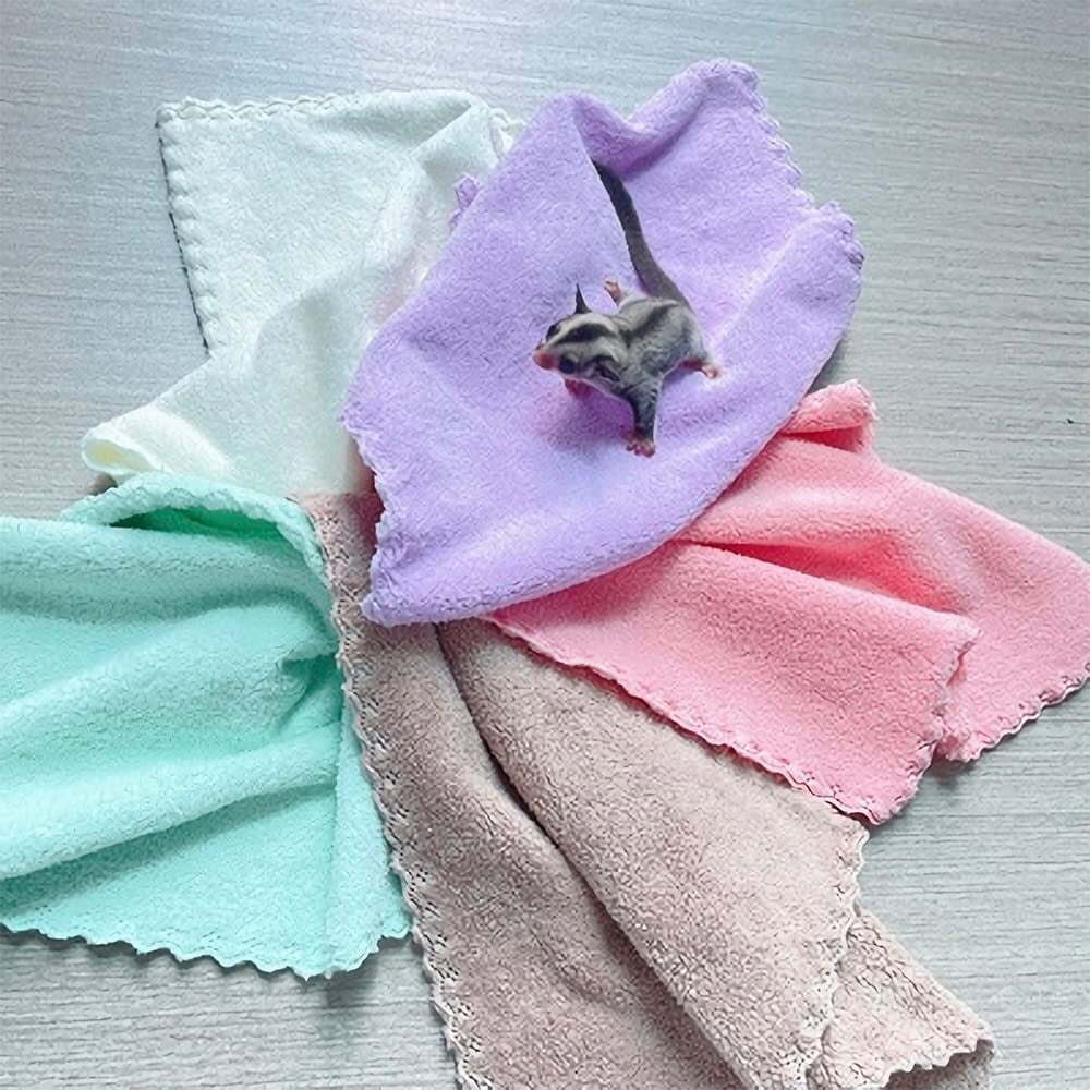 4PCS Pet Cage Liners Fleece Liner Guinea Pig Fleece Bed Mat Rectangular