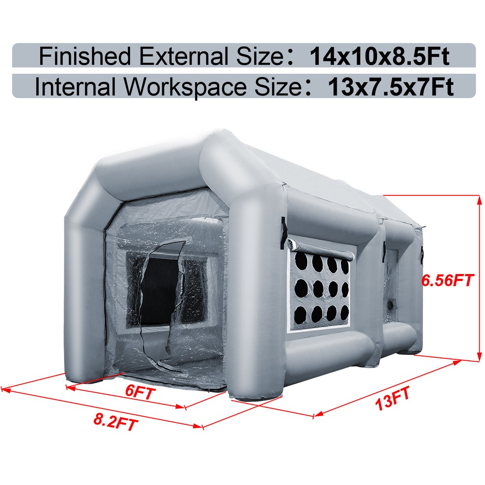 13x8.2x6.5Ft Portable Inflatable Paint Booth