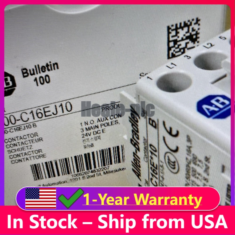 ALLEN BRADLEY CONTACTOR 100-C16EJ10 24VDC _E COIL
