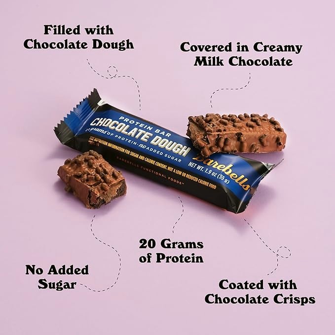 BarebeIIs Protein Bars Assorted Variety Pack , 20g Protein Snacks 10 Pack