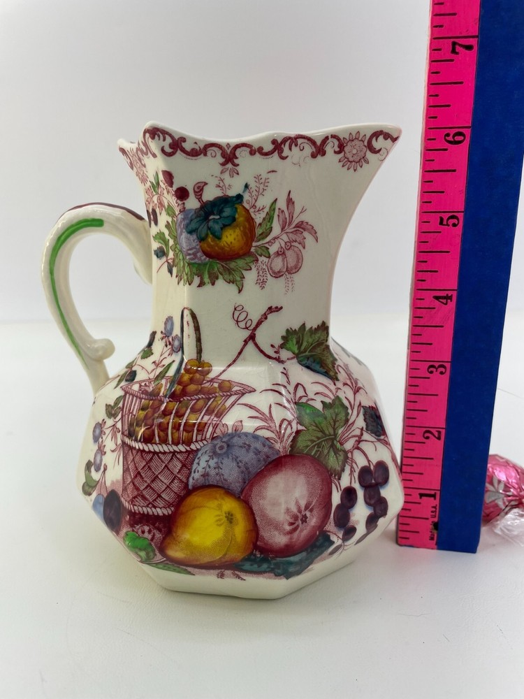 MASON'S FRUIT BASKET IRONSTONE CHINA PITCHER
