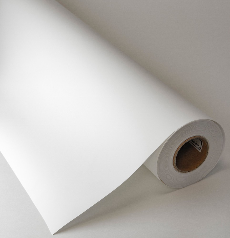 FastPlot Self Adhesive Polypropylene Banner 8 mil WP - 36" x100FT - 2inch core