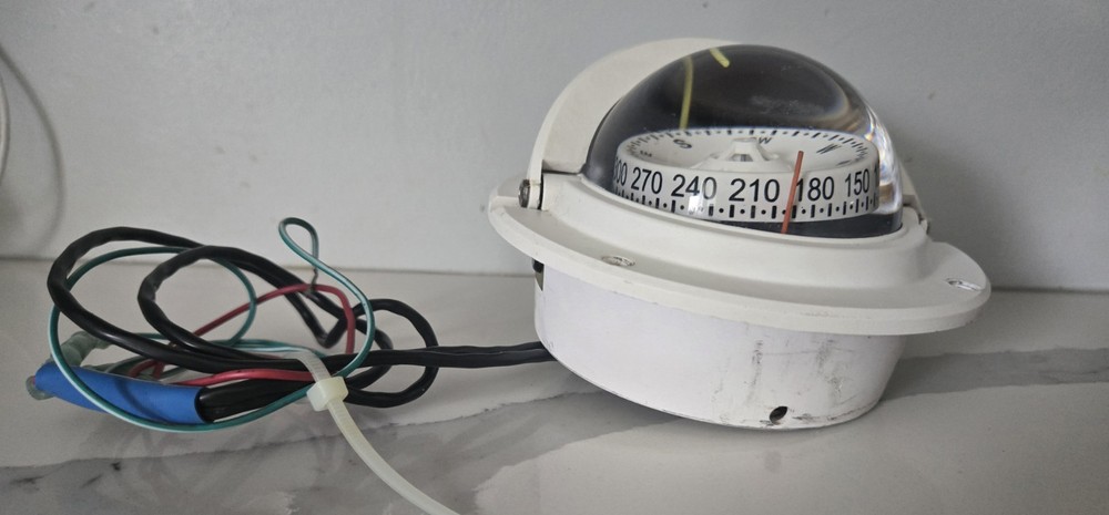 Ritchie Compass, Flush Mount, 3" Dial, White F-82W