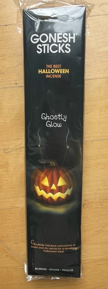 Halloween Gonesh Incense Sticks -Ghostly Glow- 4 Packs (20 Sticks Per Pack)