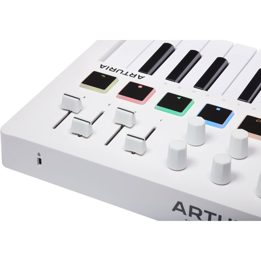 Arturia MiniLab 3 Compact MIDI Keyboard and Pad Controller (White)