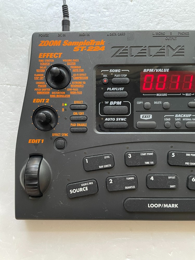 Zoom ST-224 SampleTrak Sampler with Adapter Used from Japan