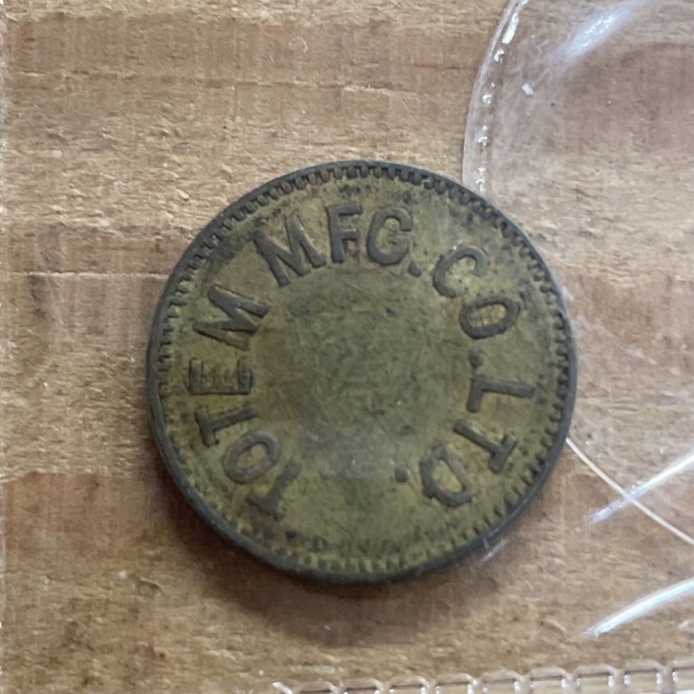 canada trade token Totem Mfg Brass  Token   More Token Available P2